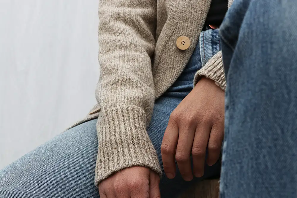 Cardigan en laine Sésame – Image 4