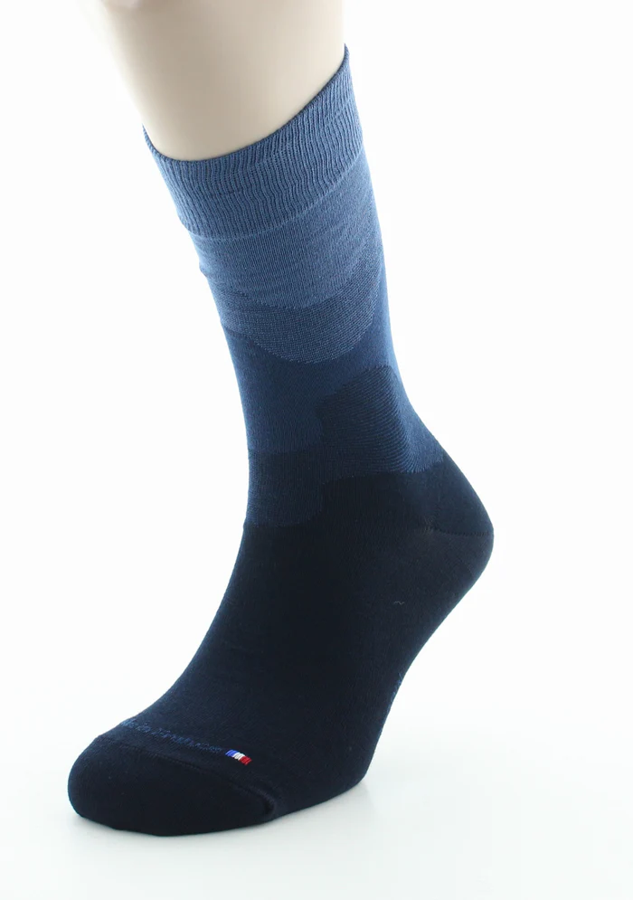 Chaussettes Coton Dégradé Marine – Image 5