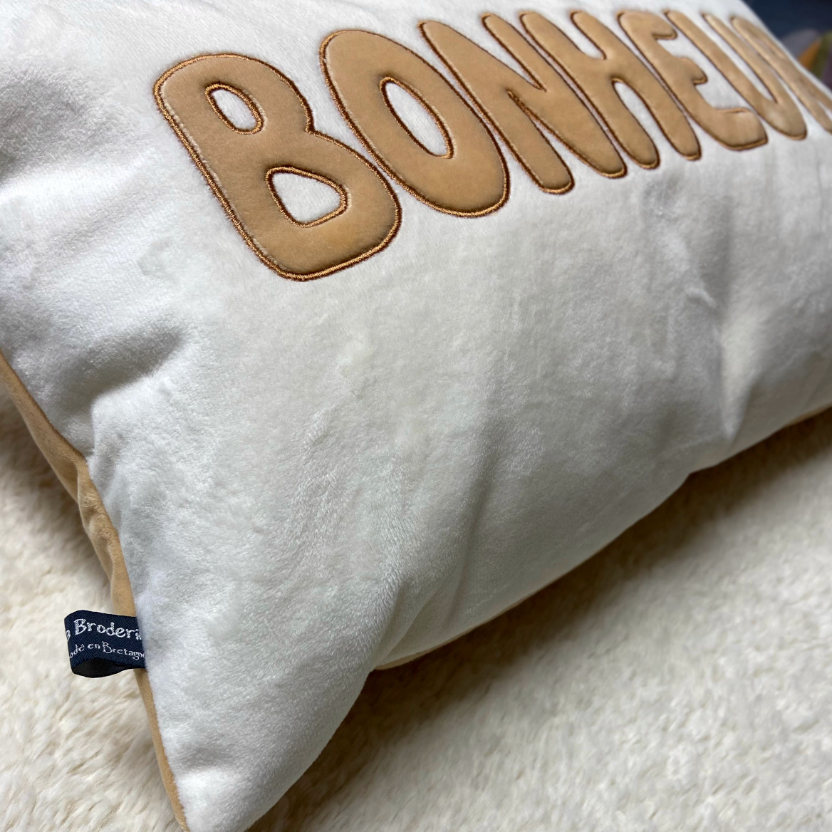 Housse de coussin prénom appliqué – Image 7