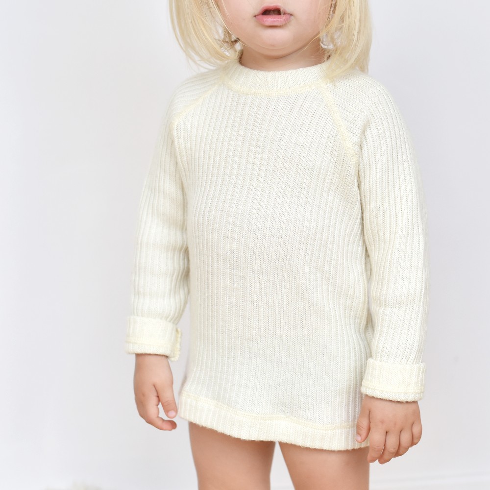 Pull en laine mérinos – écru Joha