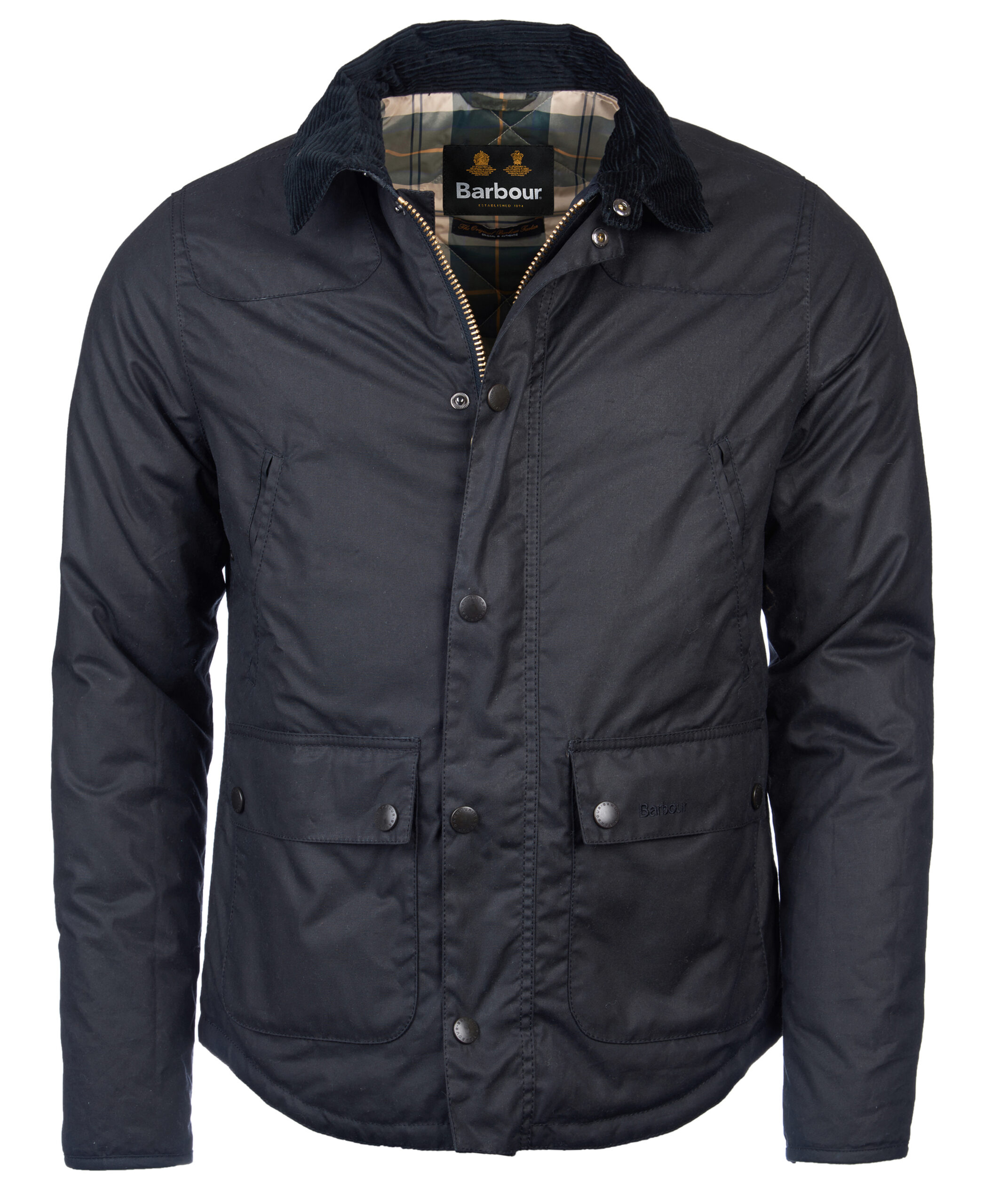 Barbour REELIN NAVY Waxed Cotton – Image 2