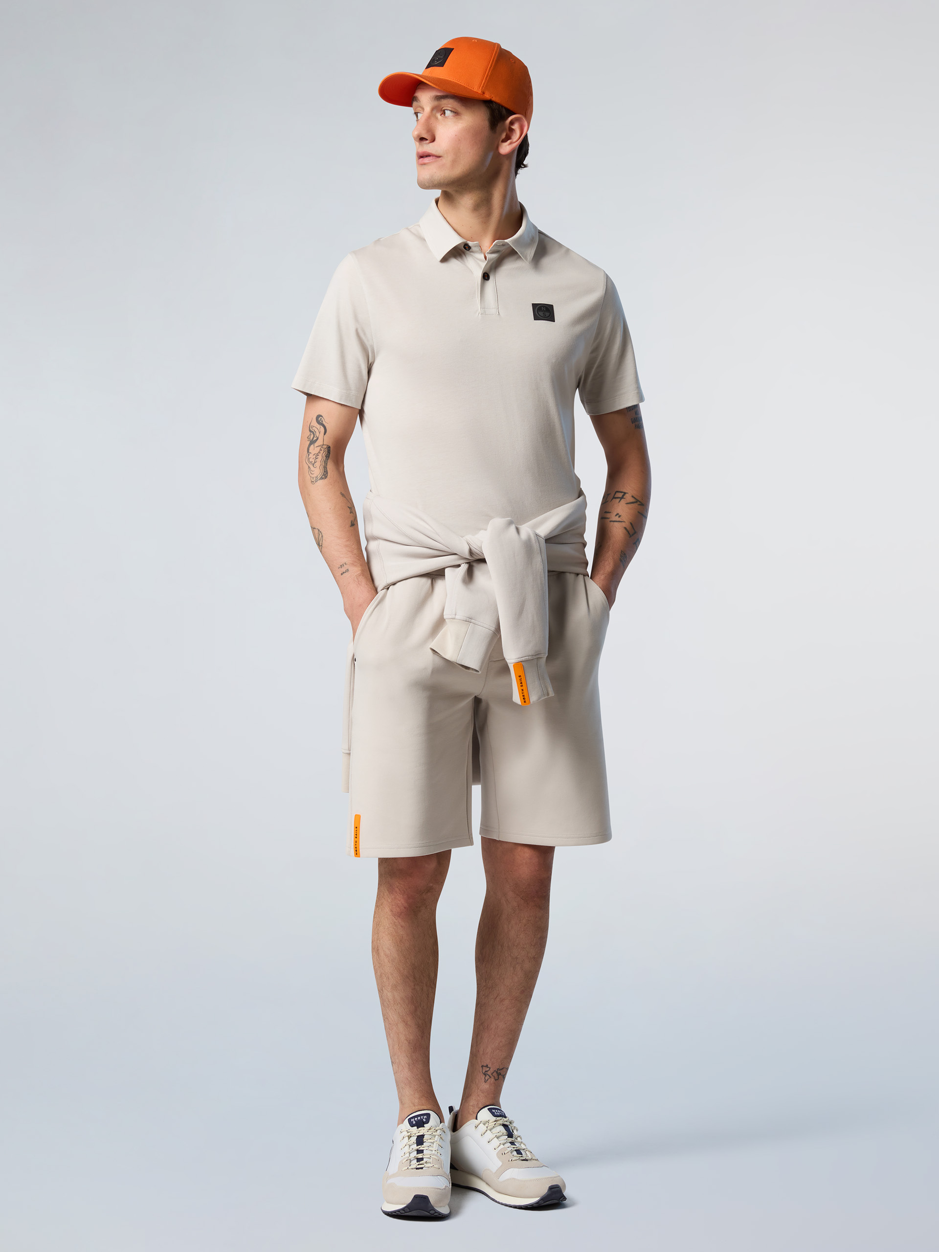 Polo en jersey TENCEL™ Vapor Grey – Image 2