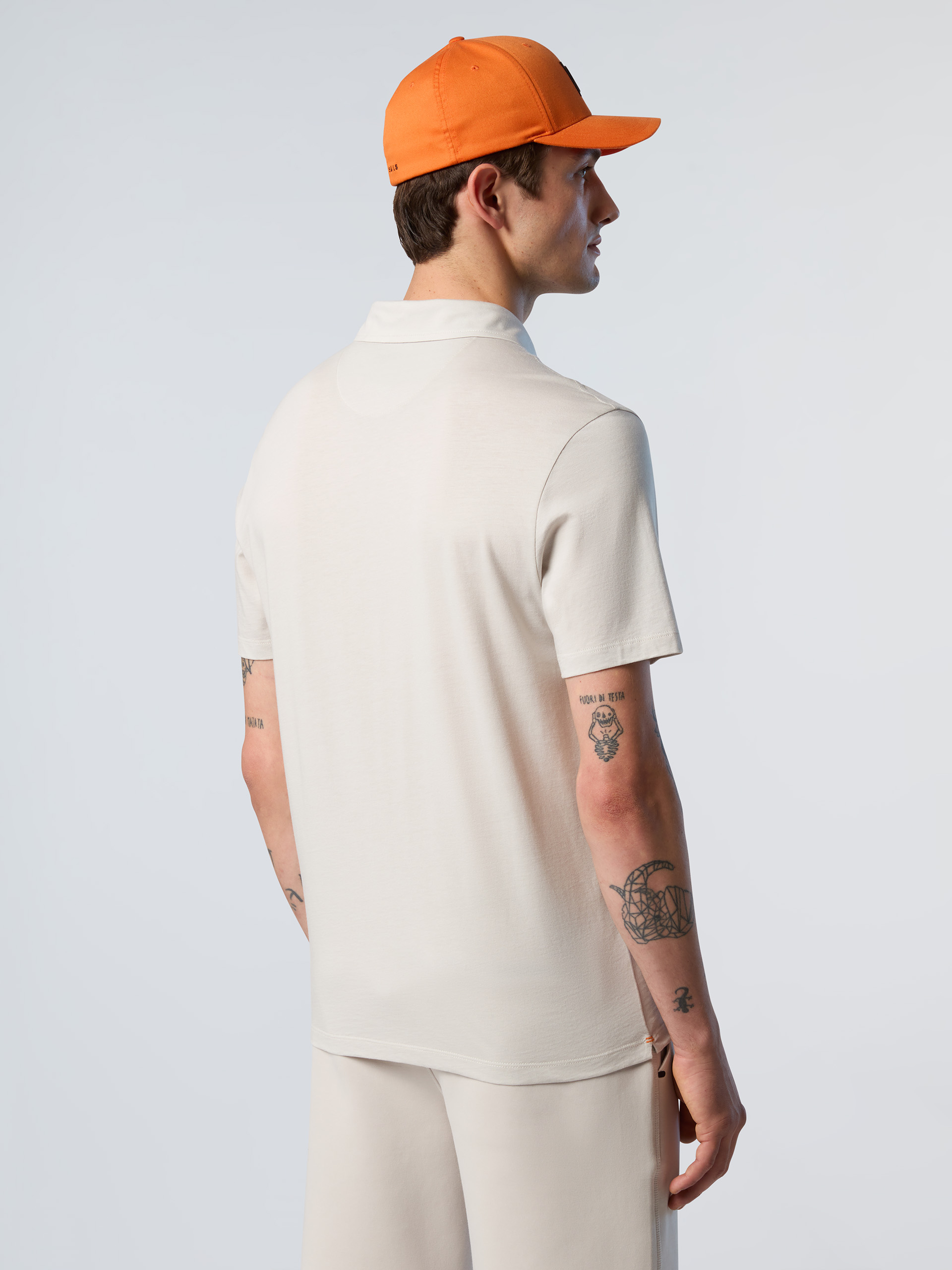 Polo en jersey TENCEL™ Vapor Grey – Image 4
