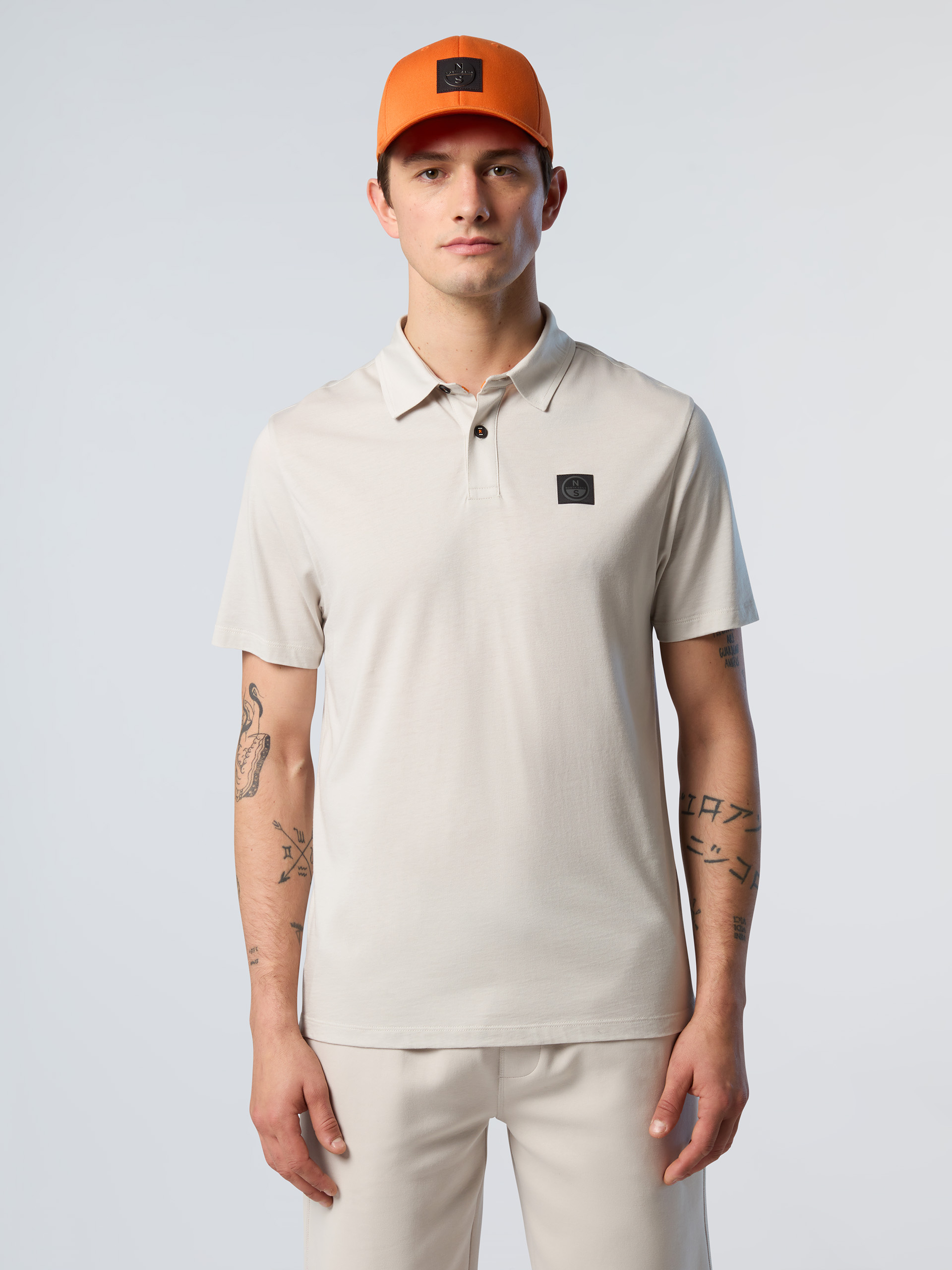 Polo en jersey TENCEL™ Vapor Grey