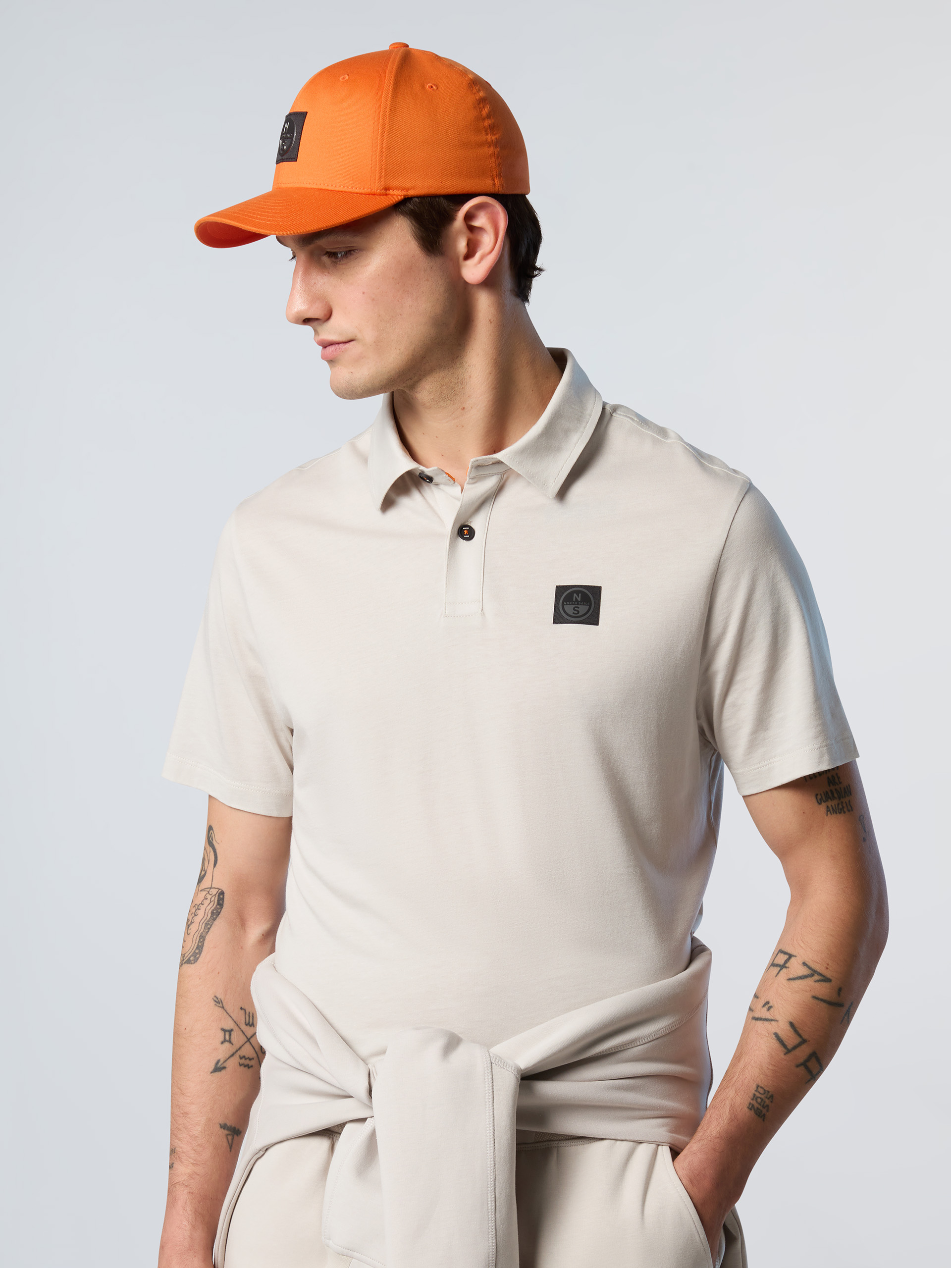 Polo en jersey TENCEL™ Vapor Grey – Image 5