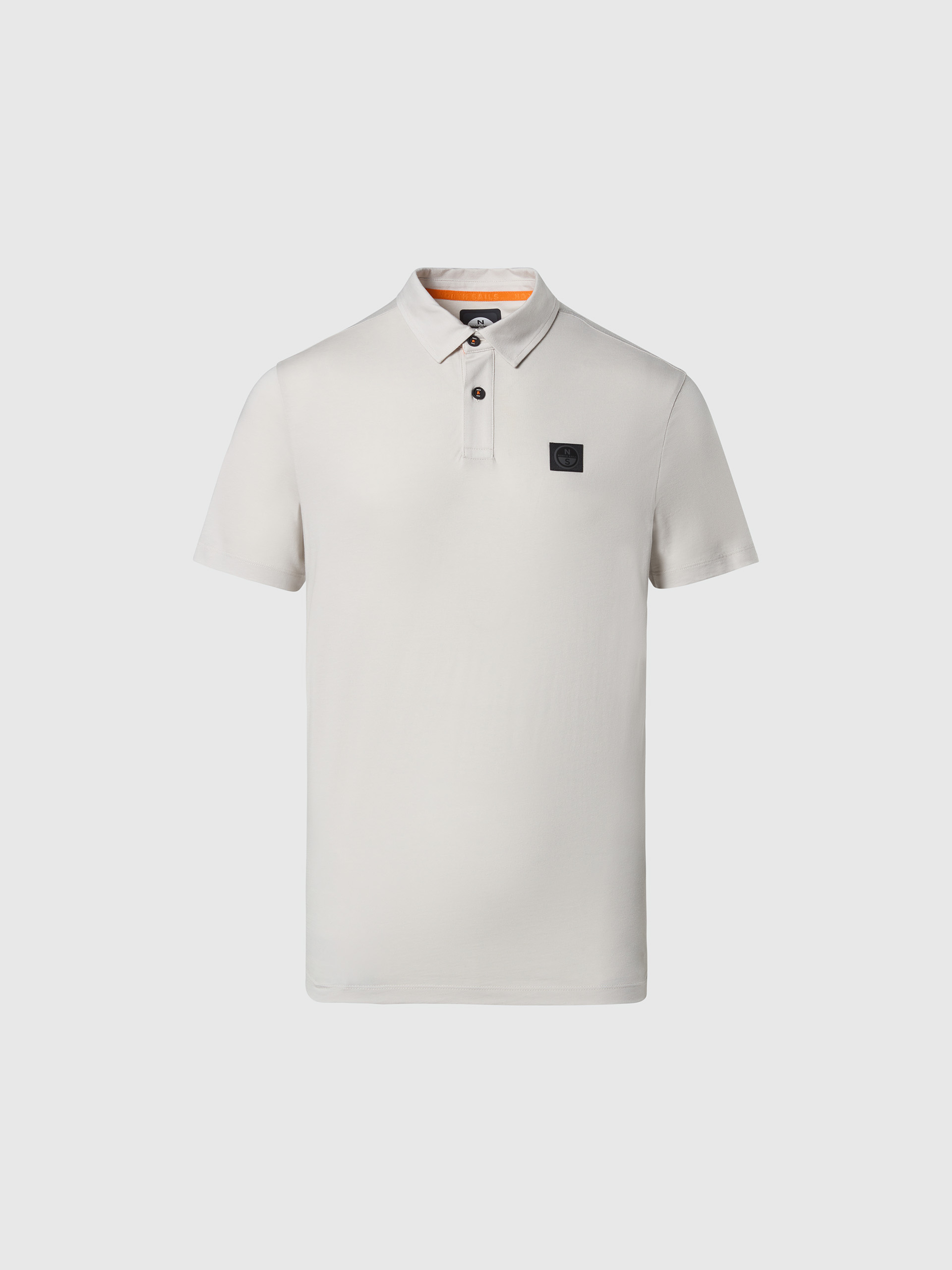 Polo en jersey TENCEL™ Vapor Grey – Image 6