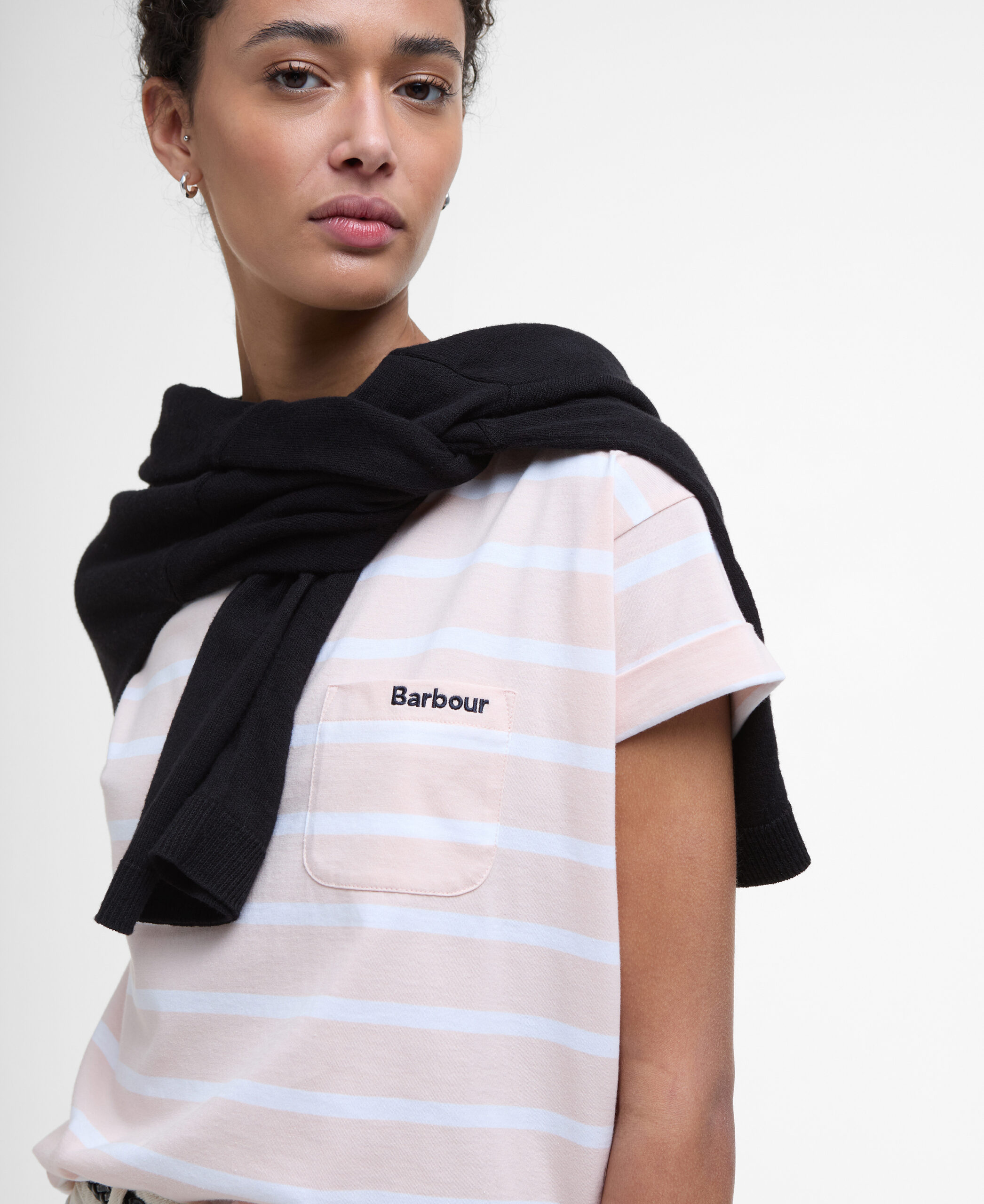 Tee-Shirt Barbour OTTERBURN White-Pink – Image 5