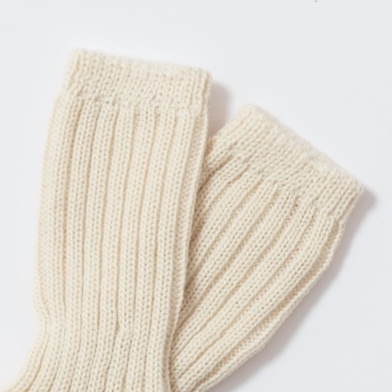 Chaussettes hautes et épaisses bébé en laine mérinos bio – naturel Grödo – Image 4