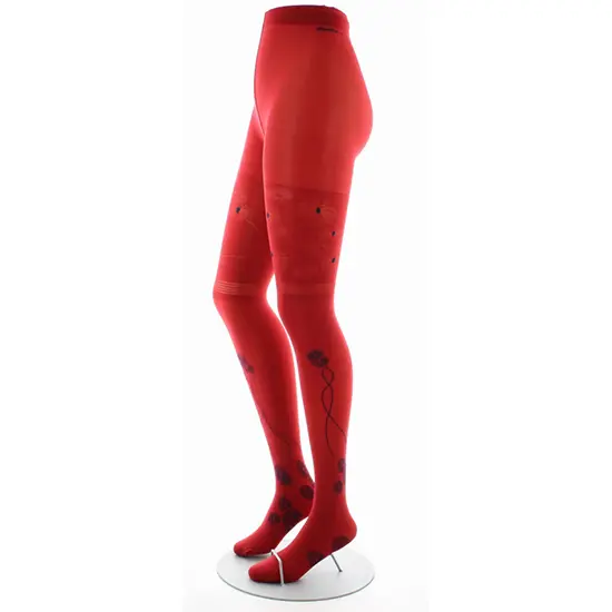 Collants Feu d’Artifice Marine Fond Rouge – Image 3