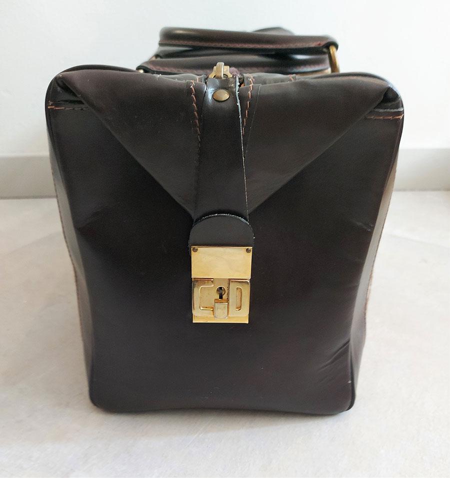 Christian Dior, sac vintage de voyage et porte monnaie monogramme de 1970’s, vintage handbag Christian DIOR monogram 1970 – Image 5