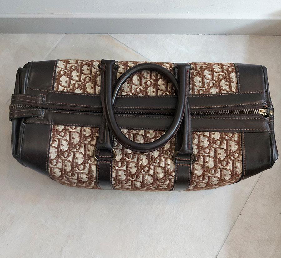 Christian Dior, sac vintage de voyage et porte monnaie monogramme de 1970’s, vintage handbag Christian DIOR monogram 1970 – Image 3